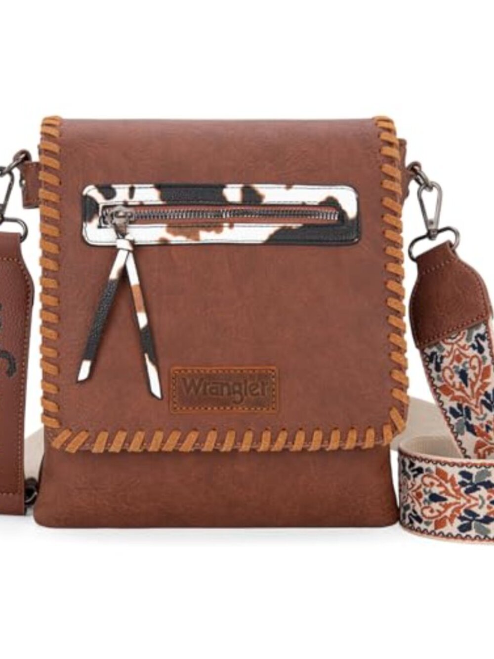 Wrangler Crossbody Bag Vintage Hand Woven Hobo Purse Vegan Leather